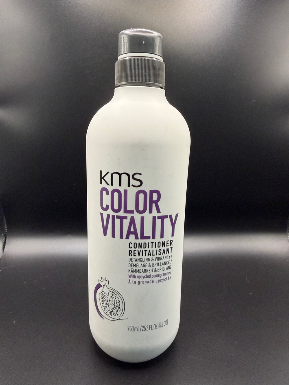 KMS Color Vitality Conditioner — White Bottle with Purple Label